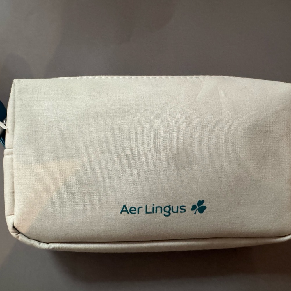 Cream Travel Pouch